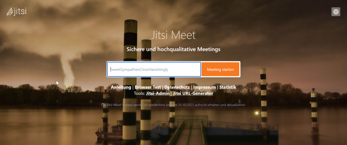 Abbildung des Jitsi Meet-Servers
